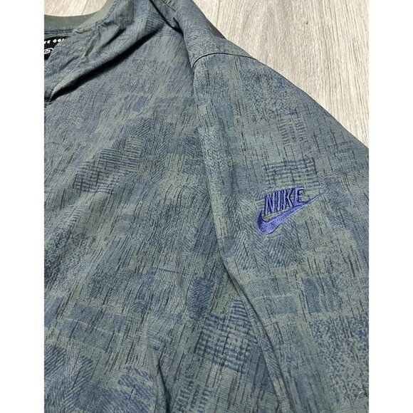 Nike Golf Men's Olive Sage Green 1/4 Button Long Sleeve Y2K Pullover Shirt XL - Picture 3 of 6